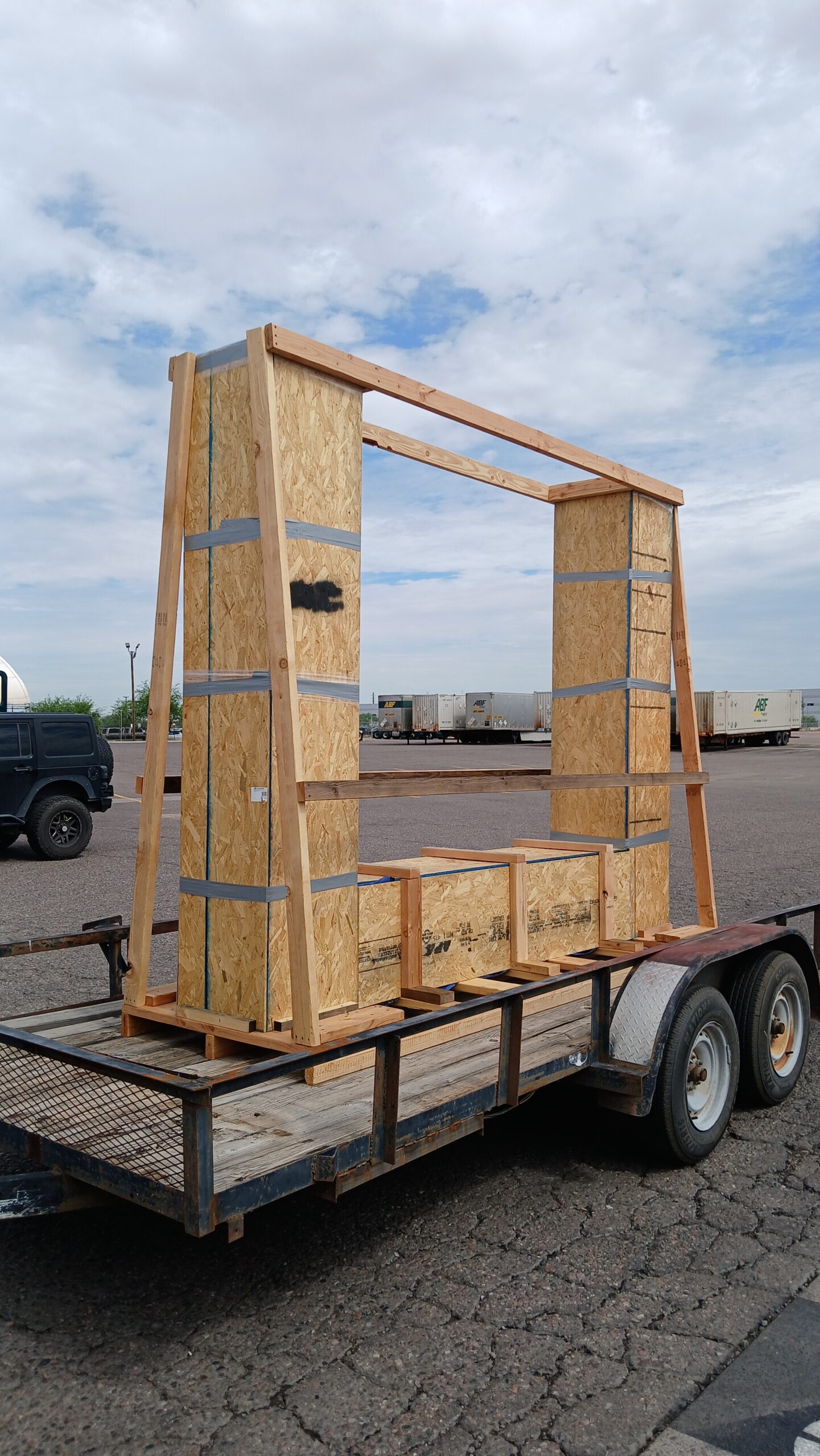 Crated water feature