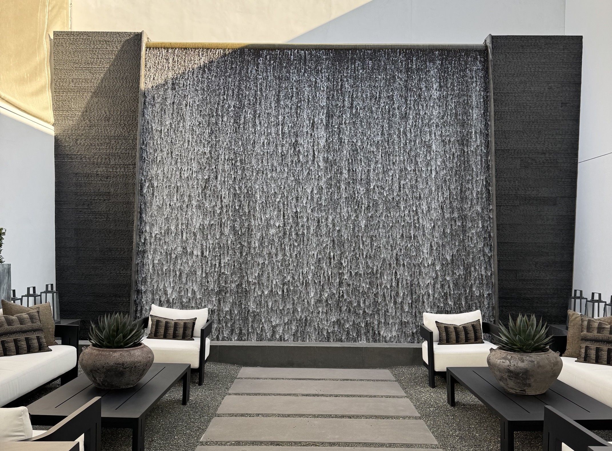 Custom Tiled Water Wall