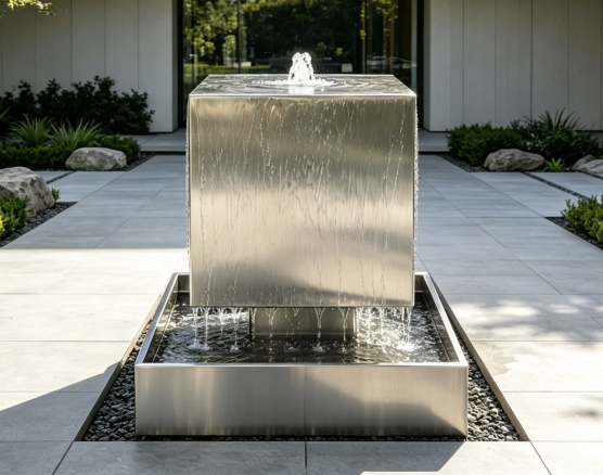 Read more about the article Why Your Water Feature Basin Should Always Be 304 Stainless – Even If the Exterior Is Corten, Mild Steel, or Something Else Entirely